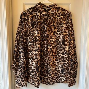 Leopard Print Long Sleeve Shirt